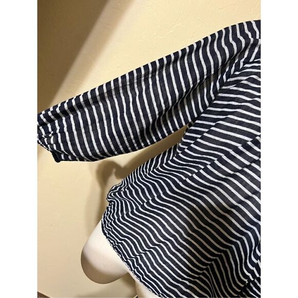 J. Crew Striped Nautical Off The Shoulder Sweater Size XS - Picture 2 of 4
